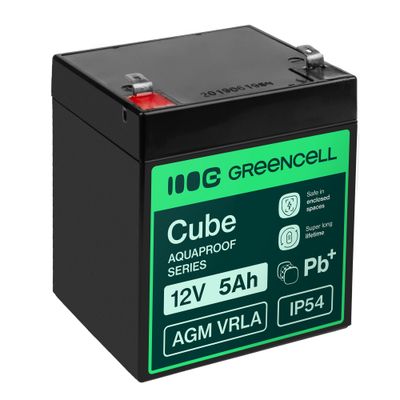 Green Cell AGM12V5AH-J VRLA bezúdržbová batéria 12V 5Ah
