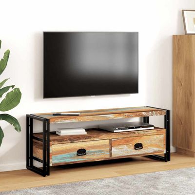 vidaXL TV stolík z masívneho recyklovaného dreva