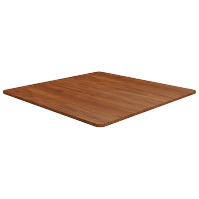 vidaXL Štvorcová stolová doska tmavohnedá 80x80x1,5 cm lakovaný dub