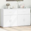 vidaXL Komody 2 ks biele 60x31x70 cm kompozitné drevo