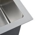 vidaXL Ručne vyrobený kuchynský drez, nehrdzavejúca oceľ