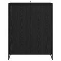 vidaXL Skriňa na topánky Čierny dub 79 x 36 x 100 cm Kompozitné drevo