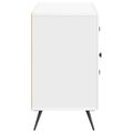 vidaXL Servírovacia skriňa Biela s vysokým leskom 89 x 34,5 x 60 cm