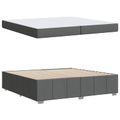 vidaXL Rám postele s matracmi Tmavo šedá 200 x 200 cm látka