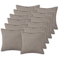 vidaXL Poťah na podložku 12 pcs HOUTEN Svetlosivá 45 x 45 cm Bouclé