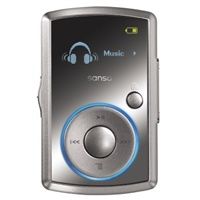 SanDisk MP3 Sansa Clip 4GB strieborná, FM rádio