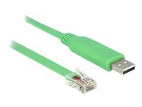 USB / sériový kábel - USB (M) do RJ-45 (M) - 1,8 m - zelená