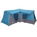 vidaXL Rodinný stan 14-miestny Modrá 185T Polyester s PU náterom