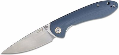 CJRB J1912-GYC Feldspar vreckový nôž 9 cm, Stonewash, šedo-modrá, G10 (CNC textúra)