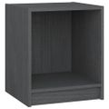 vidaXL Nočné stolíky 2 ks sivé 35,5x33,5x41,5 cm borovicový masív