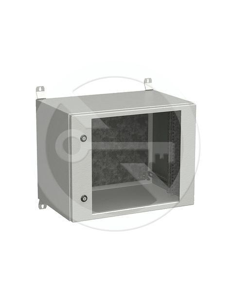 Rozvádzač nástenný vonkajší LC-20 9U 600x400 presklené dvere 2x1bodový zámok LC-20-9U-64-11-G