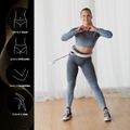 Súprava masážna hula hoop so závažím HHM17 a zoštíhľujúceho pásu BR163 biela/fialová