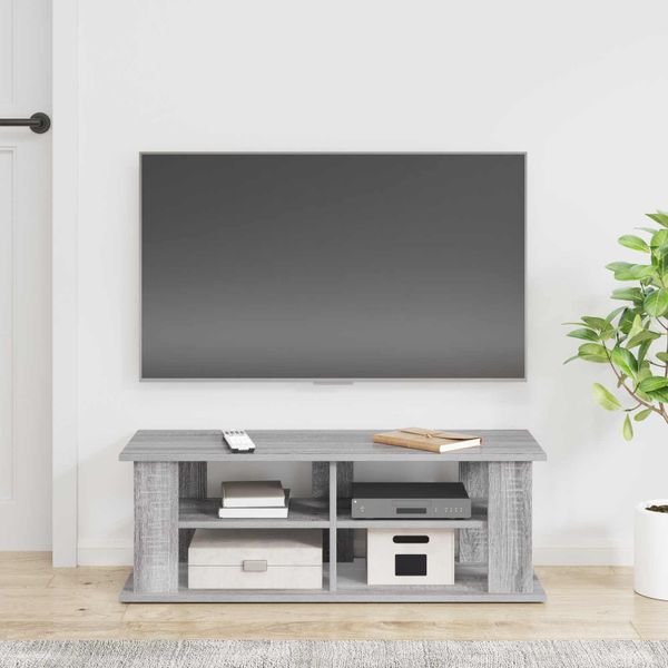 vidaXL Stojan na televízor Sivý Sonoma 96 x 35 x 33,5 cm