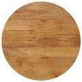 vidaXL Stolová doska Ø 80x2,5 cm okrúhla masívne mangovníkové drevo
