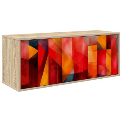 vidaXL Nástenný TV kabinet HEESCH 102 x 33 x 40 cm Dub sonoma