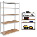 Kovový úložný regál Atos RB-1252 205x120x45 strieborný