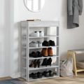 vidaXL Regál na topánky sivý sonoma 60x30x98 cm kompozitné drevo