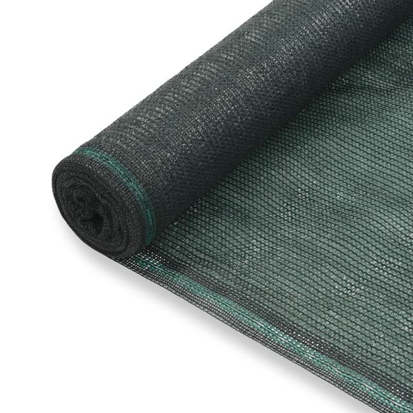 vidaXL Zástena na tenisový kurt, HDPE 2x100 m, zelená