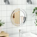 vidaXL Zrkadlo do kúpeľne s LED Priehľadná Ø 40 cm tvrdené sklo
