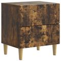 vidaXL Nočný stolík 2 ks Dymový dub 43 x 34,5 x 48 cm Kompozitné drevo