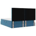 vidaXL Postel s úložným prostorem a matrací Tmavomodrá 160 x 200 cm
