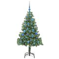 vidaXL Vianočný stromček Zelená 150 cm PVC