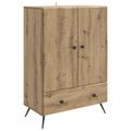 vidaXL Servírovacia skriňa Dub artisan 66 x 34,5 x 95 cm