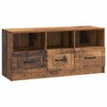 vidaXL TV skrinka Staré drevo 102 x 34,5 x 47 cm Kompozitné drevo
