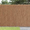 vidaXL Plot z raždia Hnedá 400 x 180 cm Brezové drevo