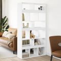 vidaXL Deliaca stena biela 100x33x187,5 cm kompozitné drevo