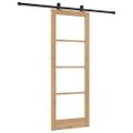 vidaXL Posuvné dvere ORKDAL 78 x 211 cm Prírodná a čierna
