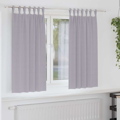vidaXL Záclony na zatemnenie s krúžkami 2 pcs Metalická šedá