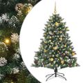 vidaXL Umelý vianočný stromček Zelená 150 cm PVC, plast a oceľ