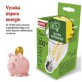 LED žiarovka Filament A60 A CLASS / E27 / 7,2 W (100 W) / 1521 lm / teplá biela