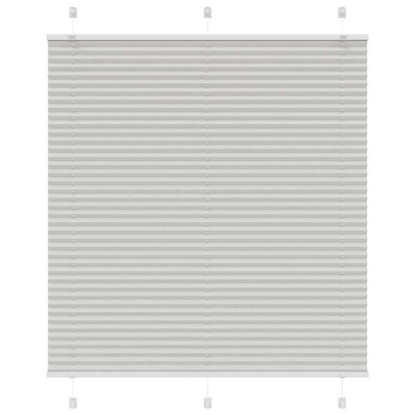 vidaXL plisovaná roleta svetlosivá 115x150 cm šírka látky 114,4 cm