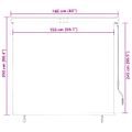 vidaXL Vonkajšia zatemňovacia roleta 160x250 cm antracitová