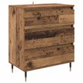 vidaXL Servírovacia skriňa Staré drevo 60 x 35 x 70 cm