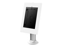Stojan - pre tablet - uzamykateľný - oceľ - biela - veľkosť obrazovky: 9.7"-11" - montážne rozhranie: 75 x 75 mm - na stôl - pre Apple 10.2-inch iPad; 10.5-inch iPad Air (3rd generation); 10.5-inch iPad Pro; 10.9-inch iPad Air (4th generation); 11-inch iPad Pro (3rd generation); 9.7-inch iPad (5th generation, 6th generation); 9.7-inch iPad Pro; iPad Air; iPad Air 2; Samsung Galaxy Tab A (10.1 in), Tab A7 (10.4 in), Tab S6