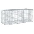 vidaXL Gabiónový kôš s krytom 250x100x100 cm pozinkované železo