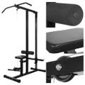 vidaXL Posilňovacia veža so sadou činiek barbell a dumbbell 30,5 kg