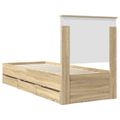 vidaXL Rám postele Sonoma dub 75 x 190 cm Inžinierske drevo