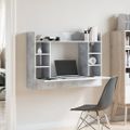 vidaXL Nástenný stolík betónovosivý 105x48x75 cm kompozitné drevo