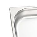 vidaXL Gastronádoby 4 ks, GN 1/1, 65 mm, nehrdzavejúca oceľ