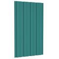 vidaXL Strešný panel 36 ks Zelená 80 x 45 cm Pozinkovaná oceľ