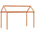 vidaXL Strecha na detskú posteľ voskovohnedá 217x95,5x159 cm borovica