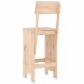 vidaXL Barové stoličky 2 ks 40x48,5x115,5 cm borovicový masív