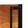 Čelo vidaXL 120 cm z masívneho dreva akácia a železo