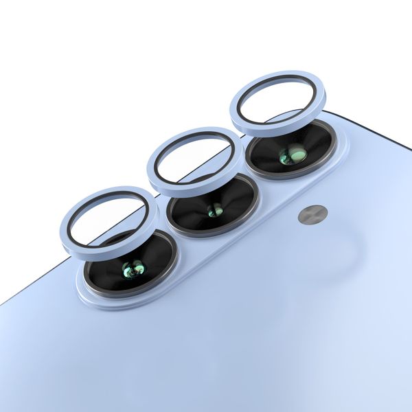 Ochranné sklo na objektív fotoaparátu Etteri pre Samsung Galaxy S26 modrá