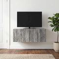 vidaXL Nástenná TV skrinka 98 x 41 x 30 cm Sivý Sonoma