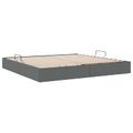 vidaXL Otomanový posteľný rám Tmavo šedá 200 x 200 cm látka